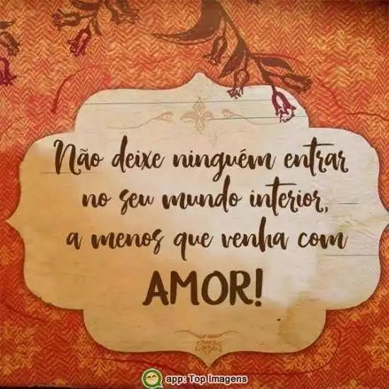 Que venha com amor