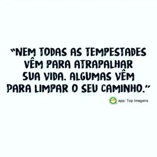 Tempestade para atrapalhar