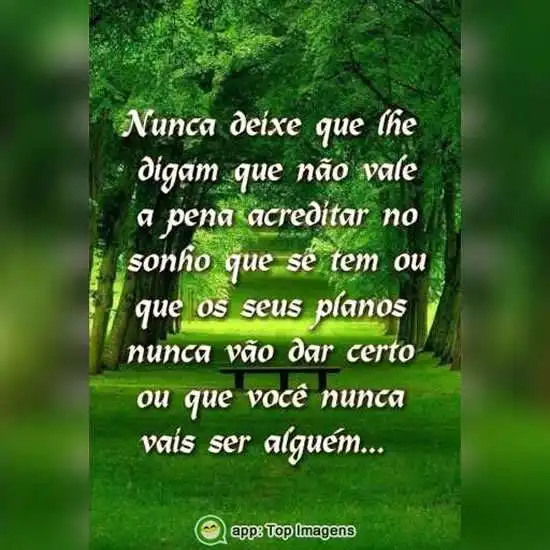 Acreditar nos sonhos