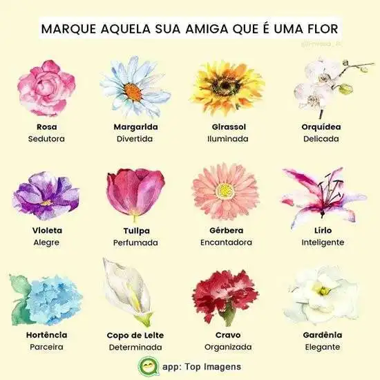 Amiga que é uma flor