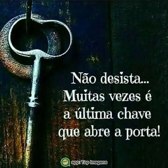 Não desista