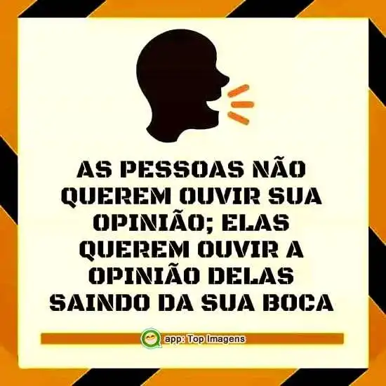 Opinião das pessoas