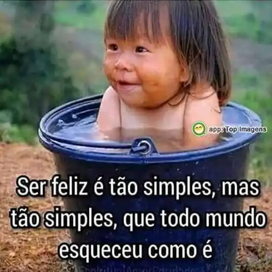 Ser feliz é simples