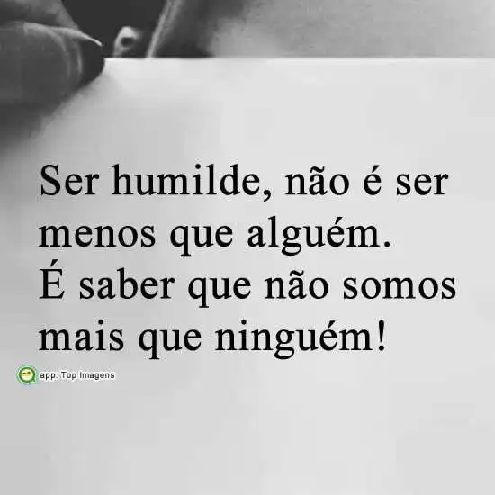 Ser humilde