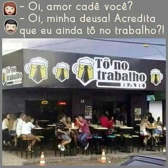 Tô no trabalho