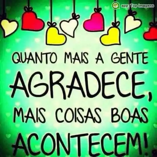 Agradecer sempre
