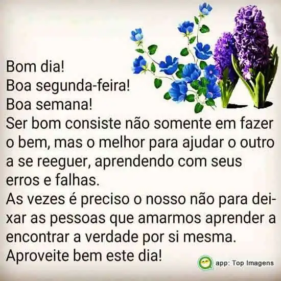 Bom dia segunda-feira