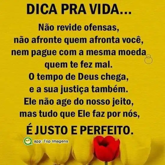 Dica pra vida