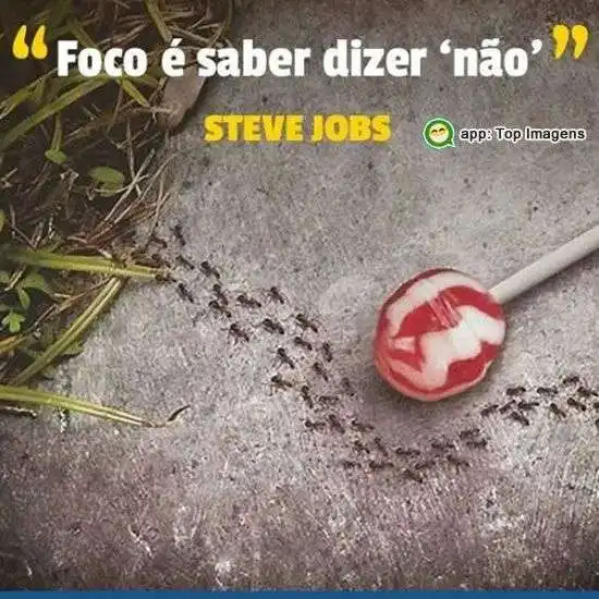 Foco é saber dizer não