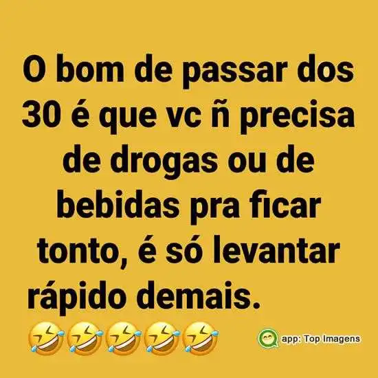 Bom de passar dos 30 anos
