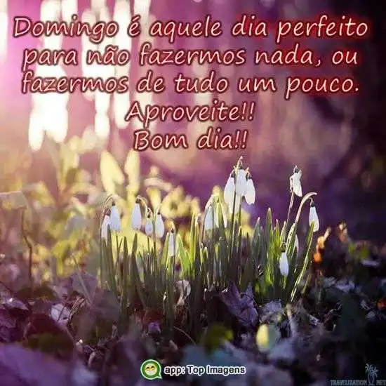 Bom dia de domingo
