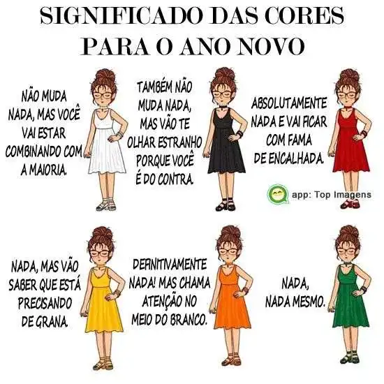 Cores para ano novo