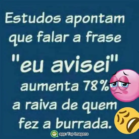 Eu avisei