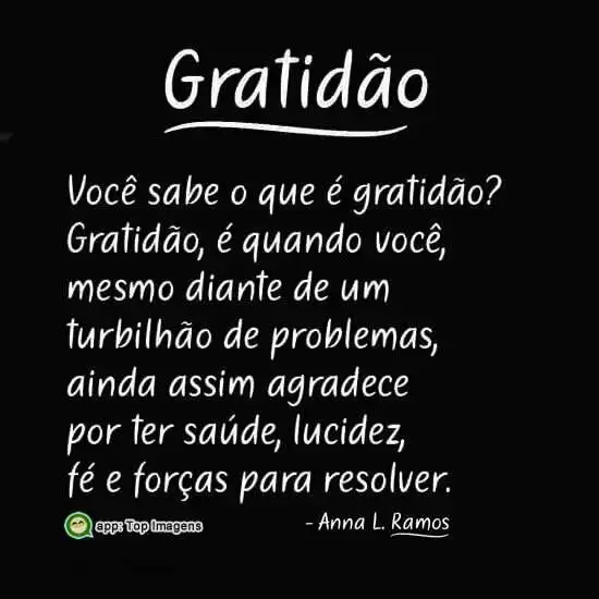 O que é gratidão
