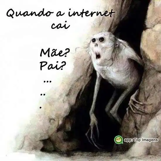 Quando a internet cai