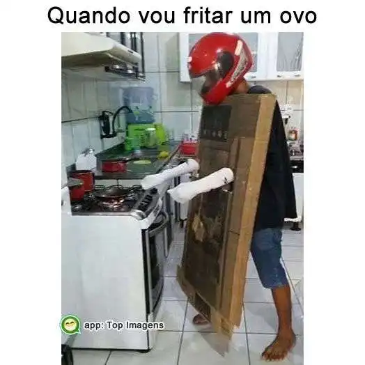 Eu fritando um ovo