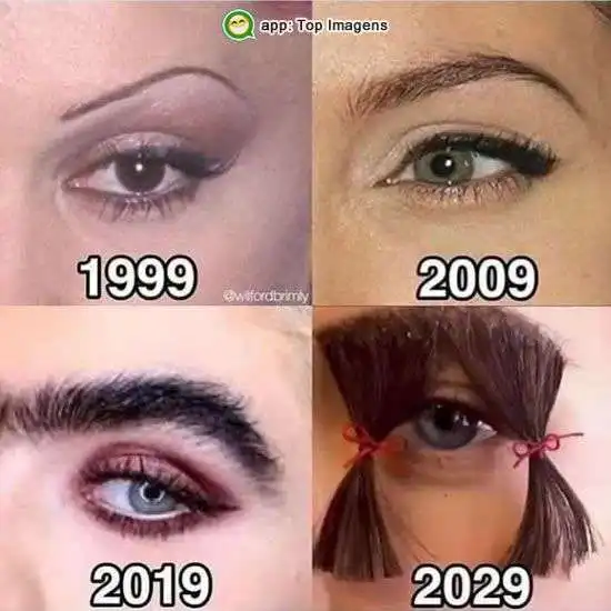 Evolução da sobrancelha