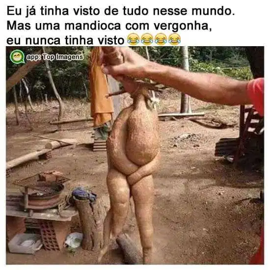 Nunca tinha visto