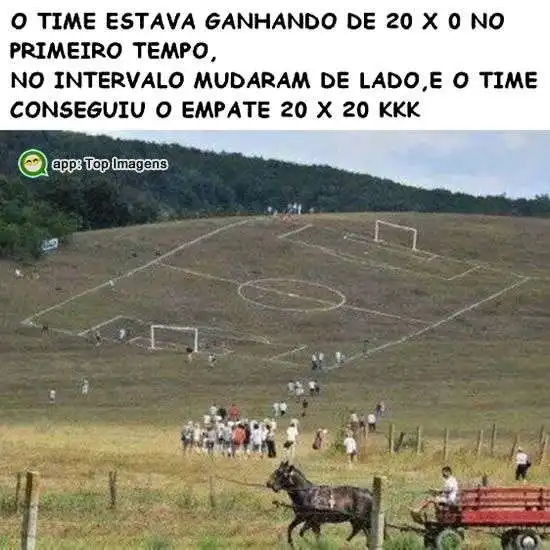 Time estava ganhando