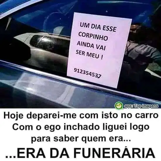 Bilhete no carro