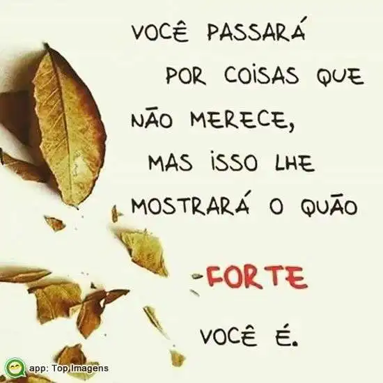 Coisas que não merece