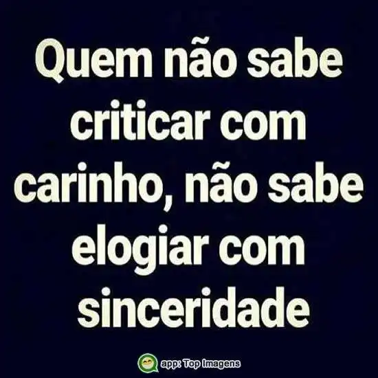 Criticar com carinho