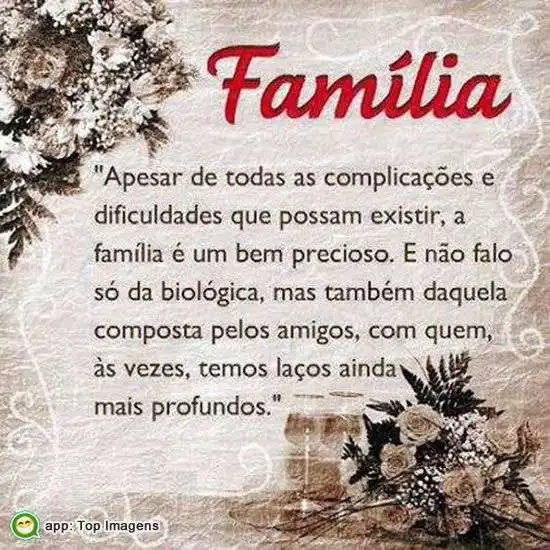 Família, bem precioso