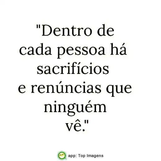 Sacrifícios e renúncias