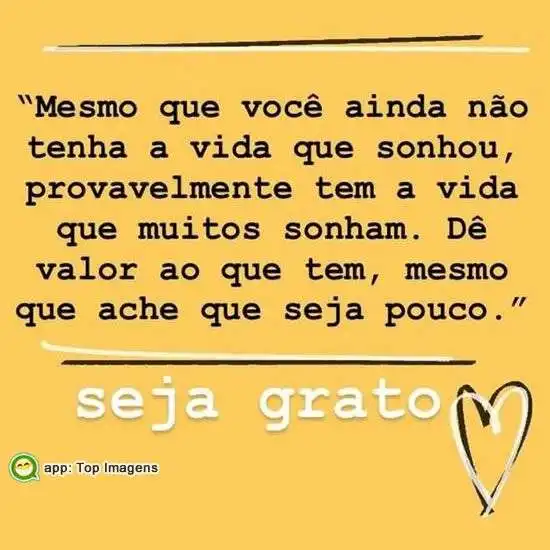 Seja grato sempre