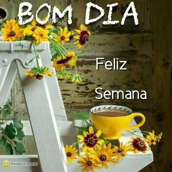 Bom dia e feliz semana