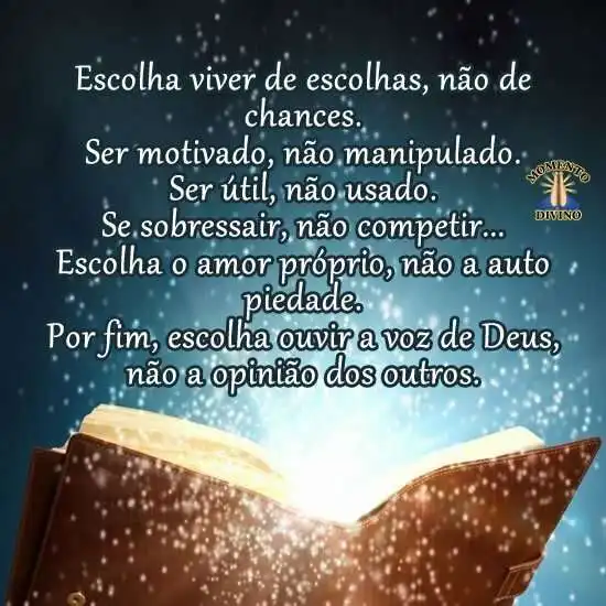 Escolha ouvir a voz de Deus