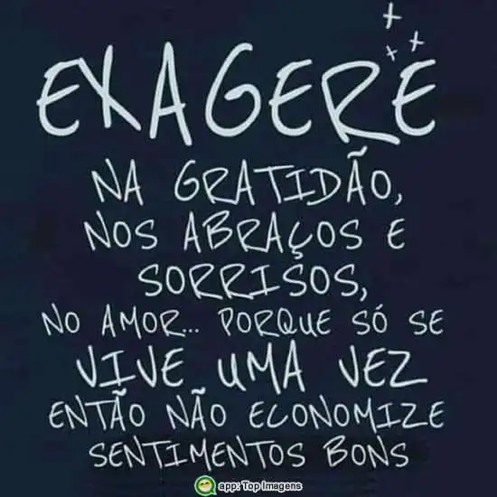 Exagere na gratidão