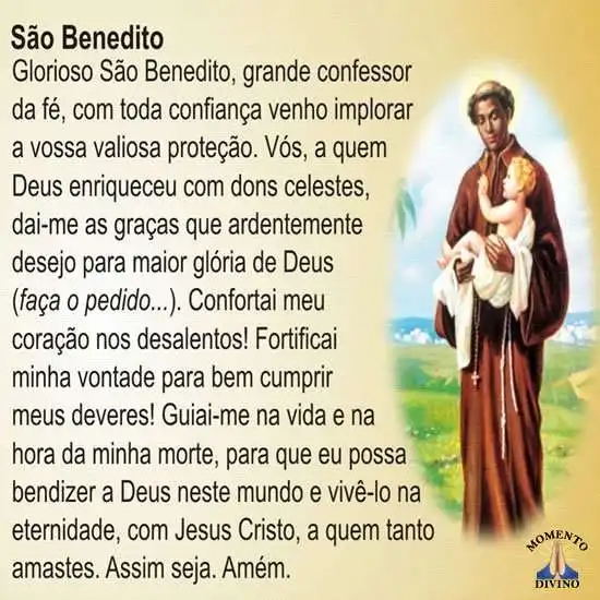 Oração de São Benedito