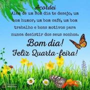 Bom dia e feliz quarta-feira