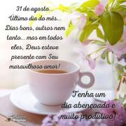 Último dia do mês de Agosto