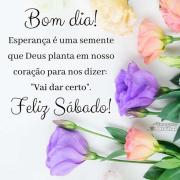 Bom dia e feliz sábado