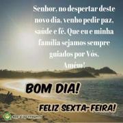 Bom dia e feliz sexta-feira