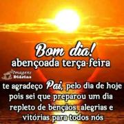 Bom dia e abençoada terça-feira