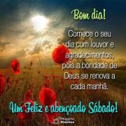 Feliz e abençoado sábado